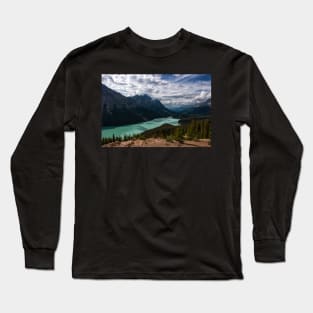 (Nearly) Clear Skies at Peyto Lake Long Sleeve T-Shirt